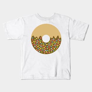 Donut Art Chocolate with Sprinkles Kids T-Shirt